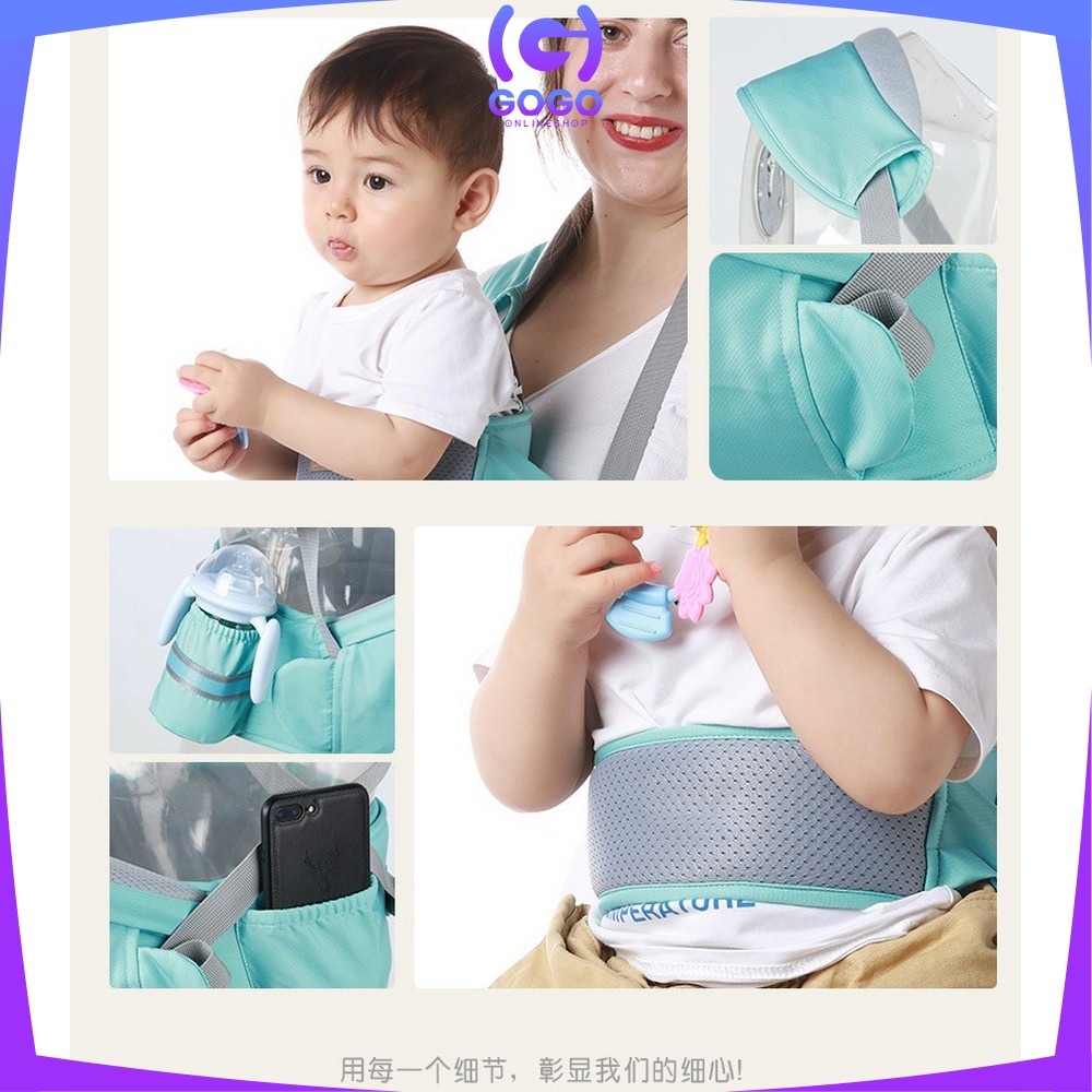 GOGO-C60 C171 Gendongan Bayi Depan Hipseat / Baby Carrier Ransel Multifungsi Perlengkapan Bayi Impor