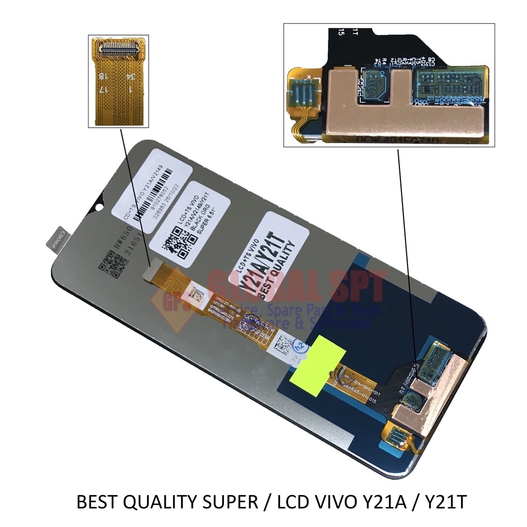 BEST QUALITY SUPER / LCD TOUCHSCREEN VIVO Y21A / Y21T