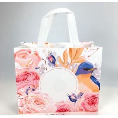 

Paper Bag Kain Motif BURUNG PINK XXL