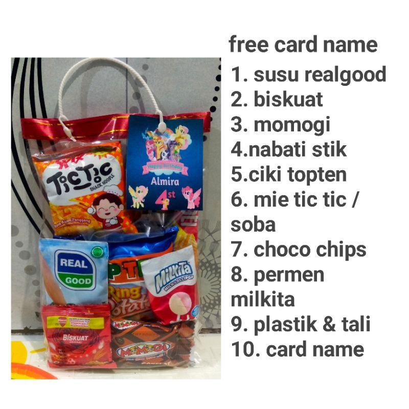 

paket Snack ulang tahun anak / bingkisan ulang tahun anak