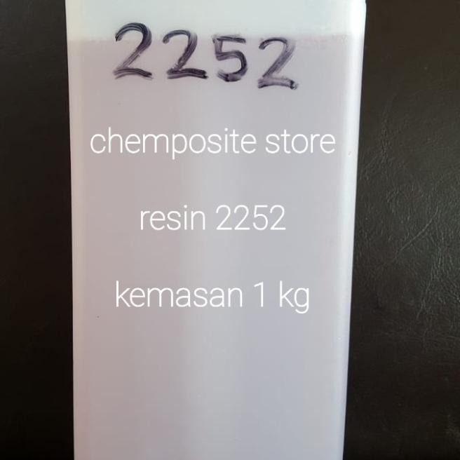 

resin 2252 BW merah muda bening - lem resin 2252 bening kemasan 1 kg