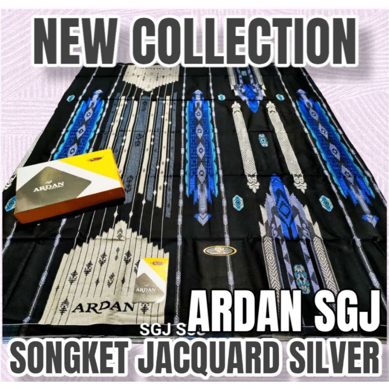 Sarung Ardan SGJ, Sarung Ketjubung Ardan Songket Gunung Jacquard Original Silver Quality