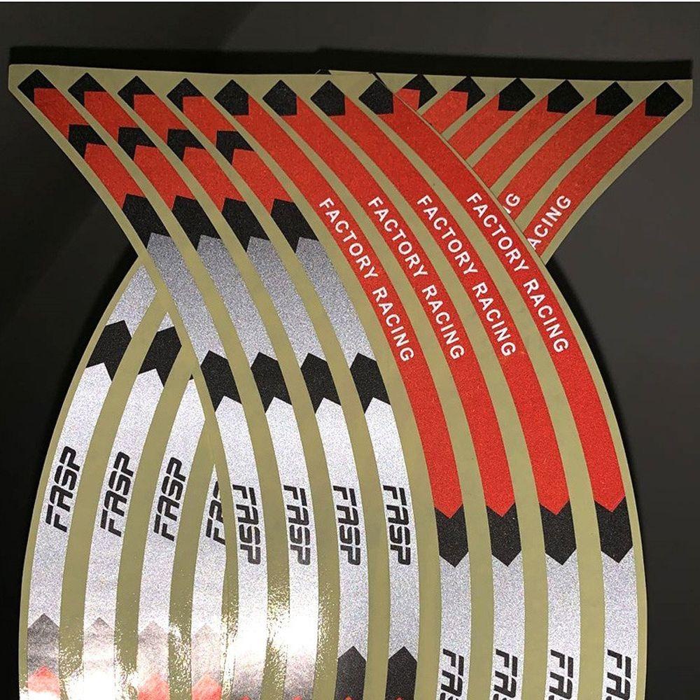 Preva Stiker Roda Motor Universal Untuk Honda Rim Stripe Tape Sepeda Decals 17 &quot;18&quot; Stiker Roda Mobil