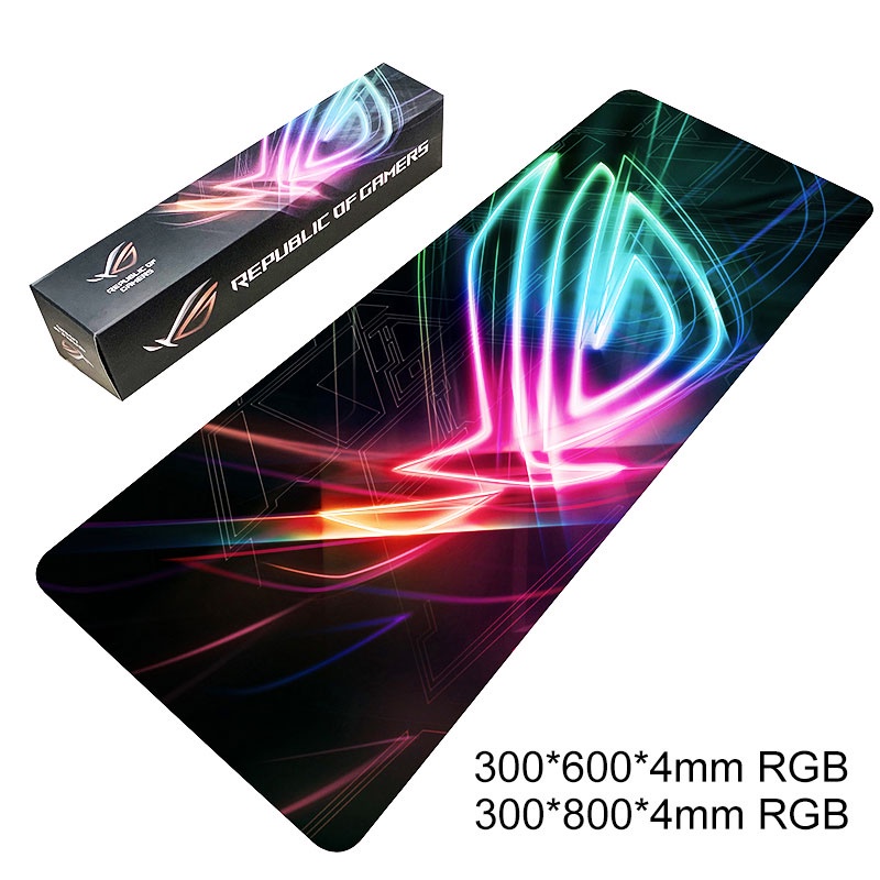 RGB Mouse Pad Colorful LED Lighting Laptop Cooling Pad gaming mouse pad extended(300*800*4mm)