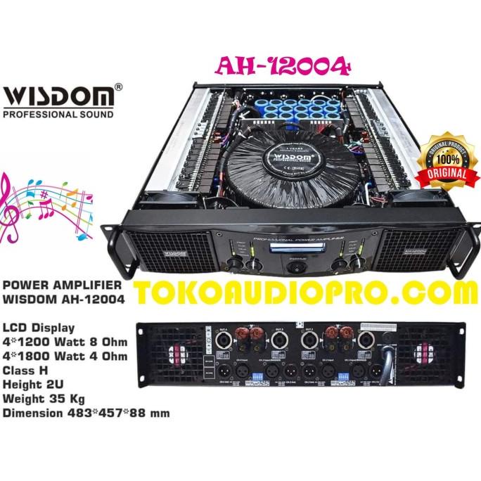 wisdom ah12004 ah-12004 ah 12004 power amplifier