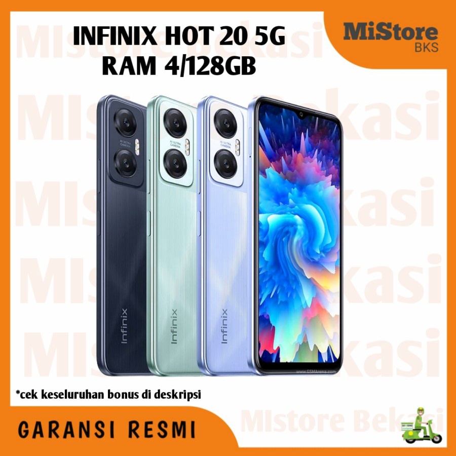 INFINIX HOT 20 5G RAM 4/128GB (Ram 4GB Rom 128GB) - Garansi Resmi
