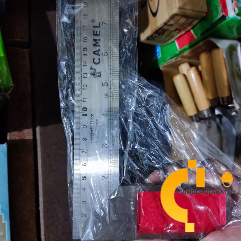 SIKU MISTAR PENGARIS SUDUT BESI TUKANG L 30 CM~SB89