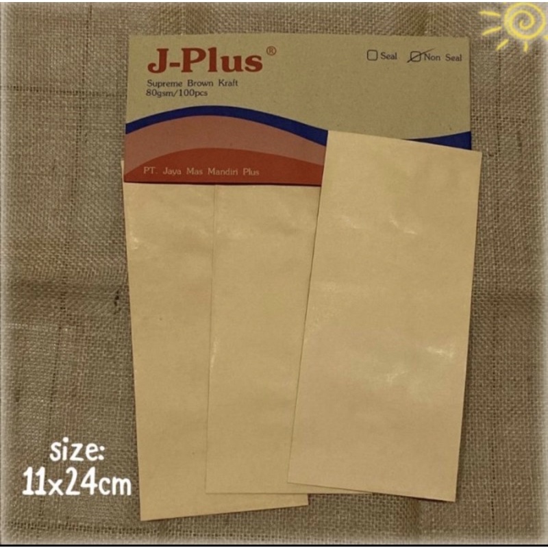 

25pcs amplop coklat polos tanpa lem
