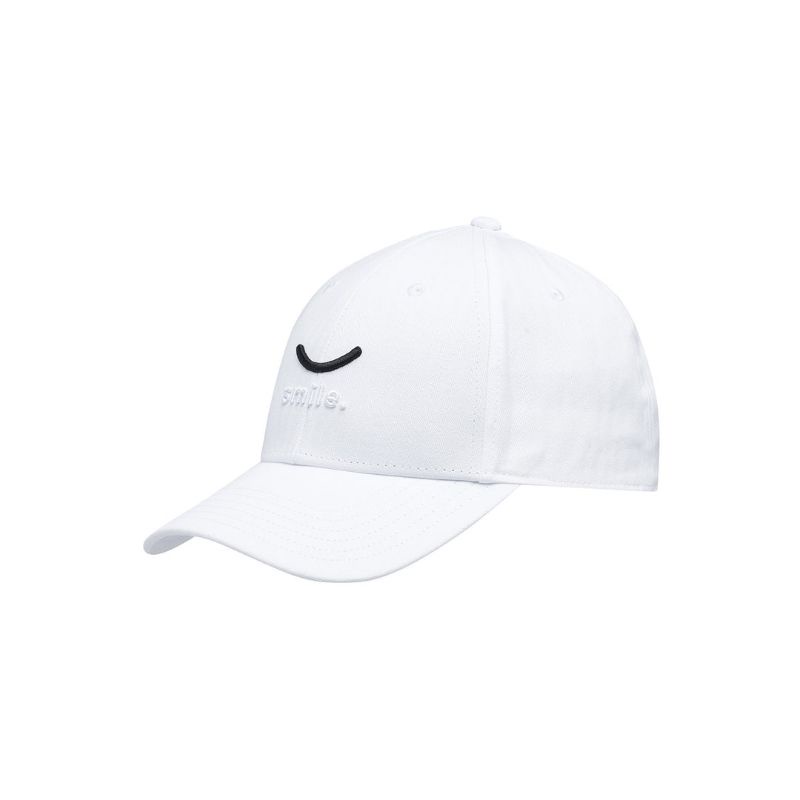 Topi Converse Jack Purcell Smile Baseball White Cap Original