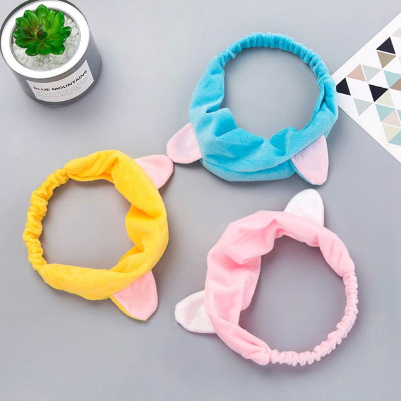 Bando Model Telinga Kucing - Bandana Hewan Lucu Masker