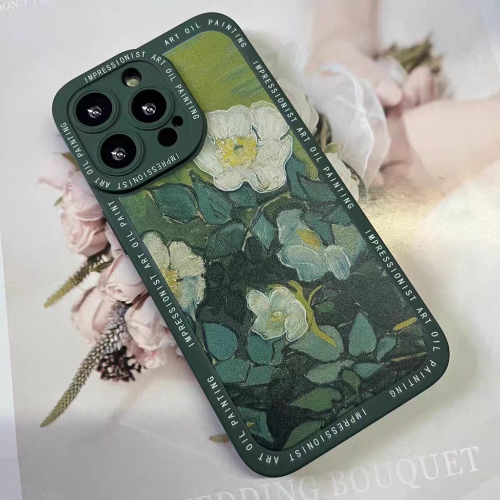 Ins Casing TPU iPhone 14 14pro 14Plus 14prm 13prm 11 7Plus 8Plus Xr XS 12pro Max Motif Bunga Mawar