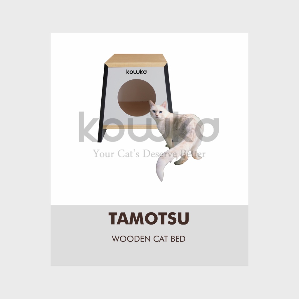 Tamotsu | Wooden Cat Bed | by Kowka Indonesia