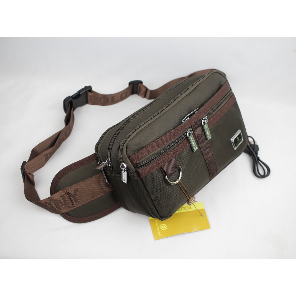 Tas Pinggang atau Tas Selempang Original Polo Danny Import Bahan Poliester Premium Tas Pria Wanita