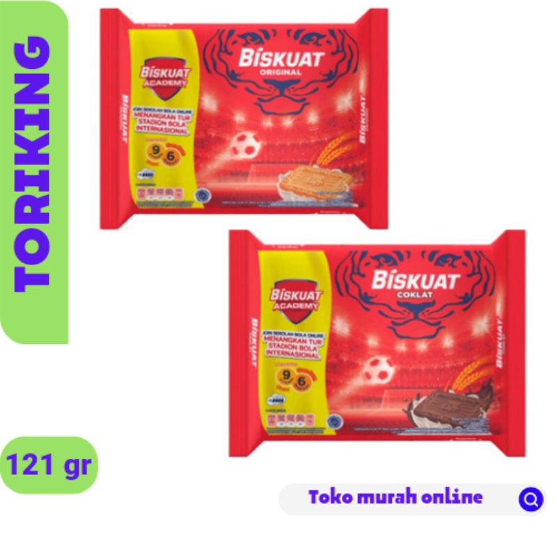 

BISKUIT BISKUAT ORIGINAL DAN COKLAT 121gram