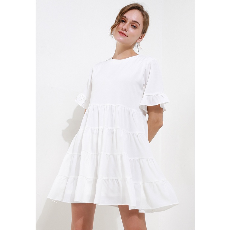 Seven Level - Evelyn Dress - Putih