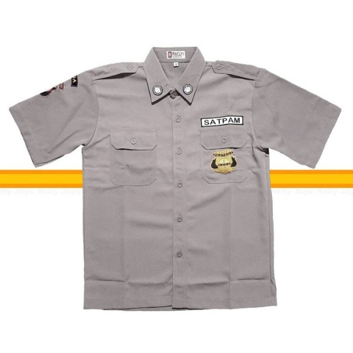 Setelan Satpam Terbaru / Seragam PDH PDL Coklat / Baju Security 2021 - PENDEK, M