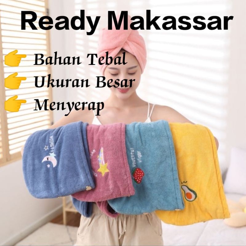 Handuk Keramas / Magic towel / Head towel Fast Dry / Handuk Turban Rapid Dry Hair Turban