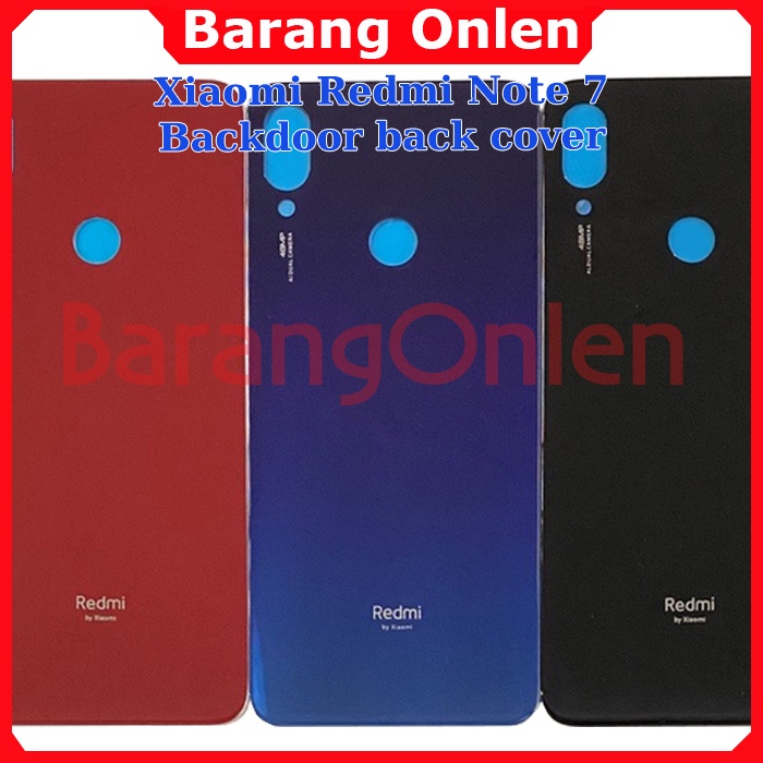 Xiaomi Redmi Note 7 backdoor backcase tutup belakang bahan kaca