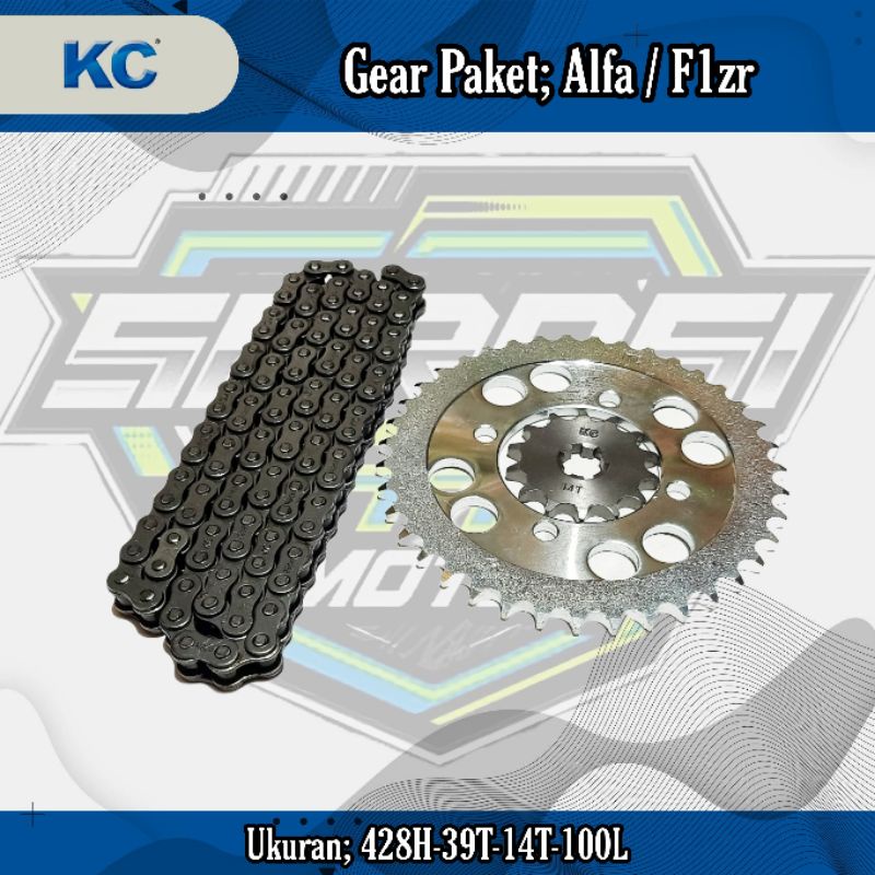 KC GEAR PAKET F1ZR / ALFA (428H-39T-14T-100L)