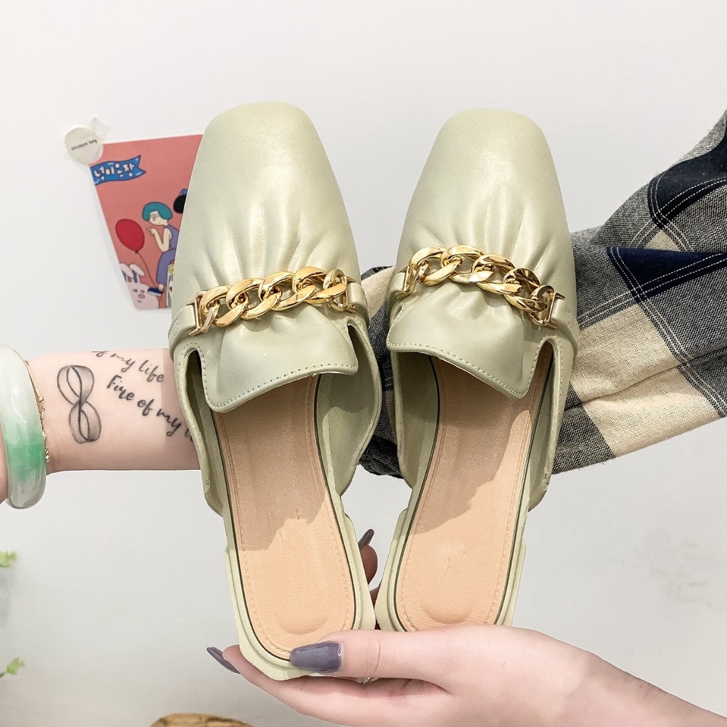 Sepatu Slop Flat Karet Jelly Wanita Empuk MALSHOPPING