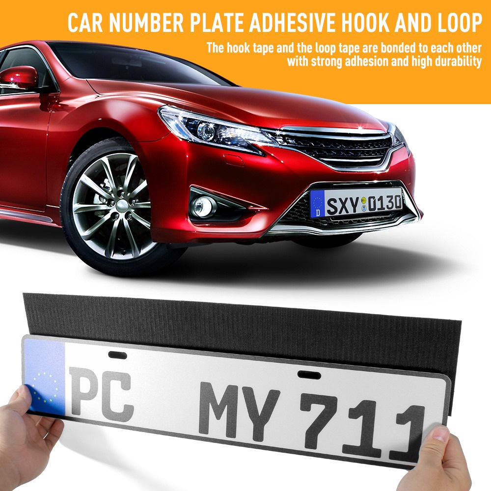 Holder Plat Nomor Mobil Frameless License Plate Half Set 1 Hook 1 Loop 1 set Dudukan Tatakan Nomer Framless Clean Look MURAH Dudukan Tatakan Bagian Slim