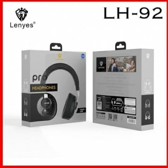 Handsfree BLUEOTOTH ORI LENYES Headphone Bando LH-92 ORIGINAL ACC