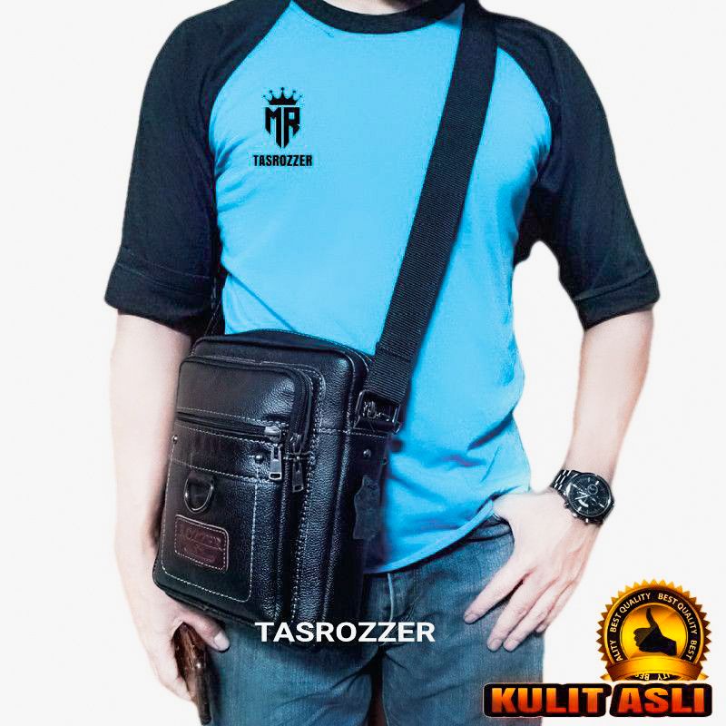 NEW - Tas rozzer terlaris kulit asli pria original tahan api