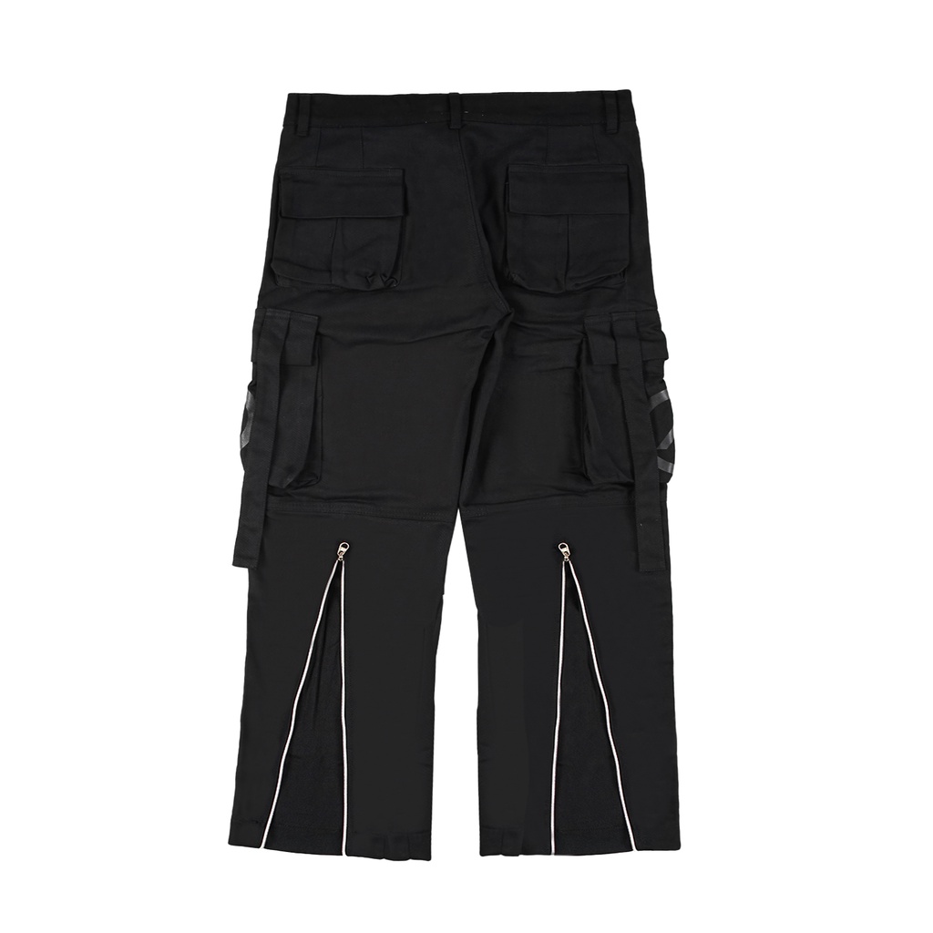 ZIP CARGO PANTS | GRAIRED | BLACK | YIKESALLDAY X FILLINGSTREET