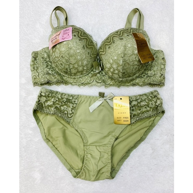 bra set | Bh set + Cd TALLY 5520 model brukat pakai kawat dan busa tipis