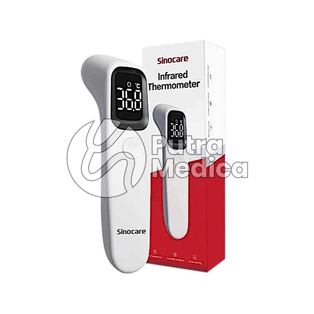 Sinocare Termometer Digital Infrared AET-R1D1 / Thermo Gun / Temp / Alat Ukur Suhu Tubuh