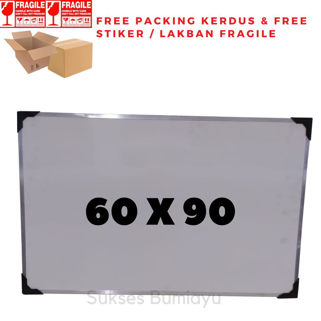 WHITE BOARD 60 x 90 cm MURAH / PAPAN TULIS PUTIH 60 x 90 cm / PAPAN TULIS 60 X 90 CM