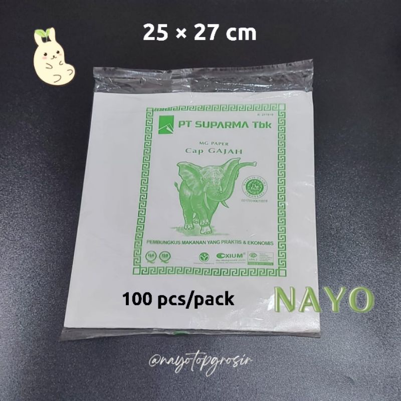 

Kertas pembungkus nasi (100 pcs) kualitas super/Kertas burger