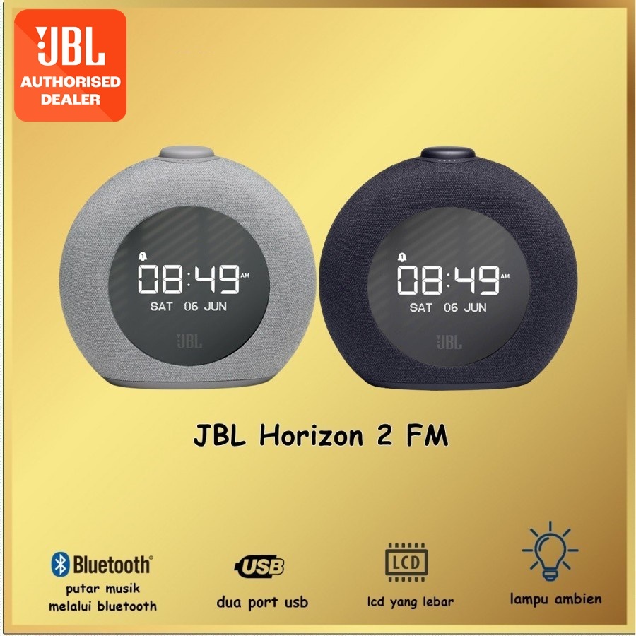 JBL Horizon 2 Bluetooth Speaker Clock FM Radio with USB Charging