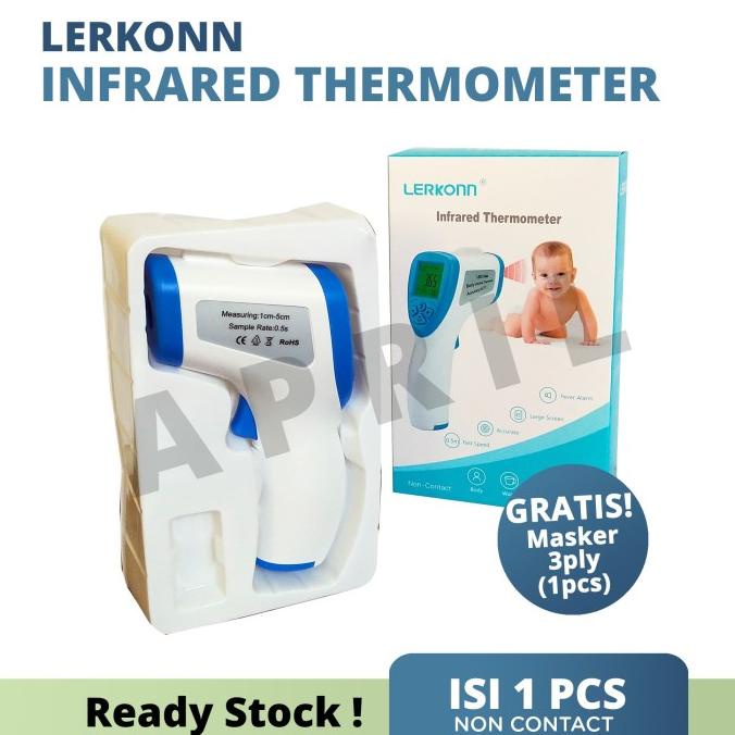 [FREE MASKER KAIN+GARANSI TOKO] TERMOMETER TEMBAK INFRARED LERKONN t-teenroom Ayo Order
