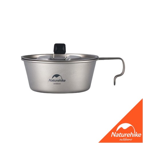 Naturehike NH22CJ001 Titanium Bowl Panci Mangkuk Alat Masak Camping Ultralight