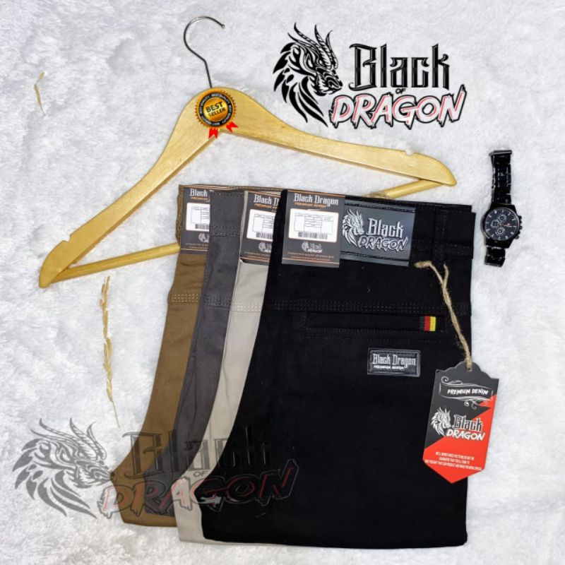 NEW DISIGN BLACK DRAGON STYLISH CHINO PREMIUM CELANA PANJANG CHINO