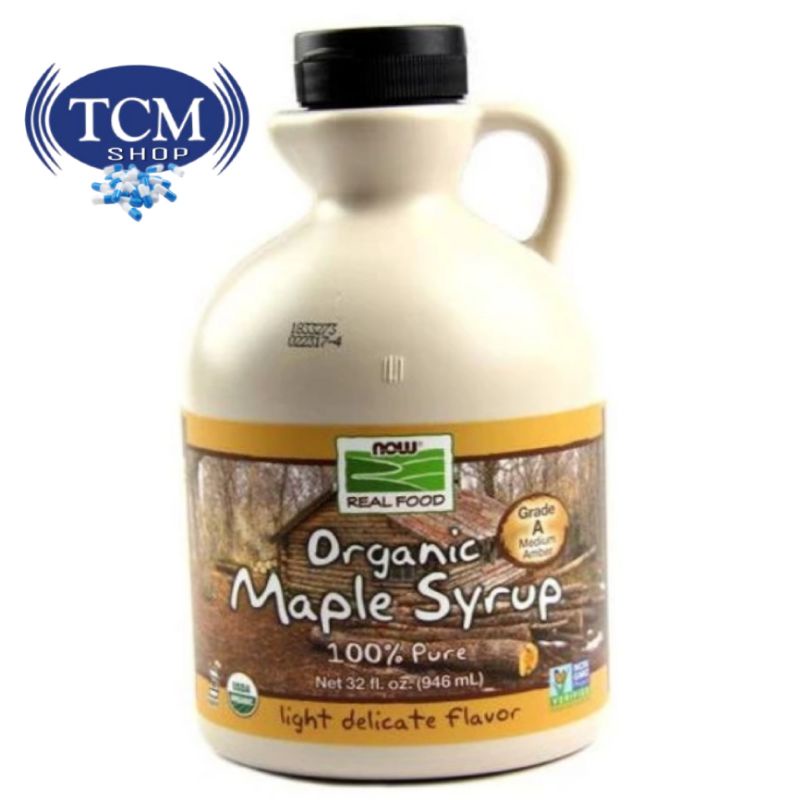 

Now Foods Organic Maple Syrup 100% Pure Grade A Medium Amber 946 mL