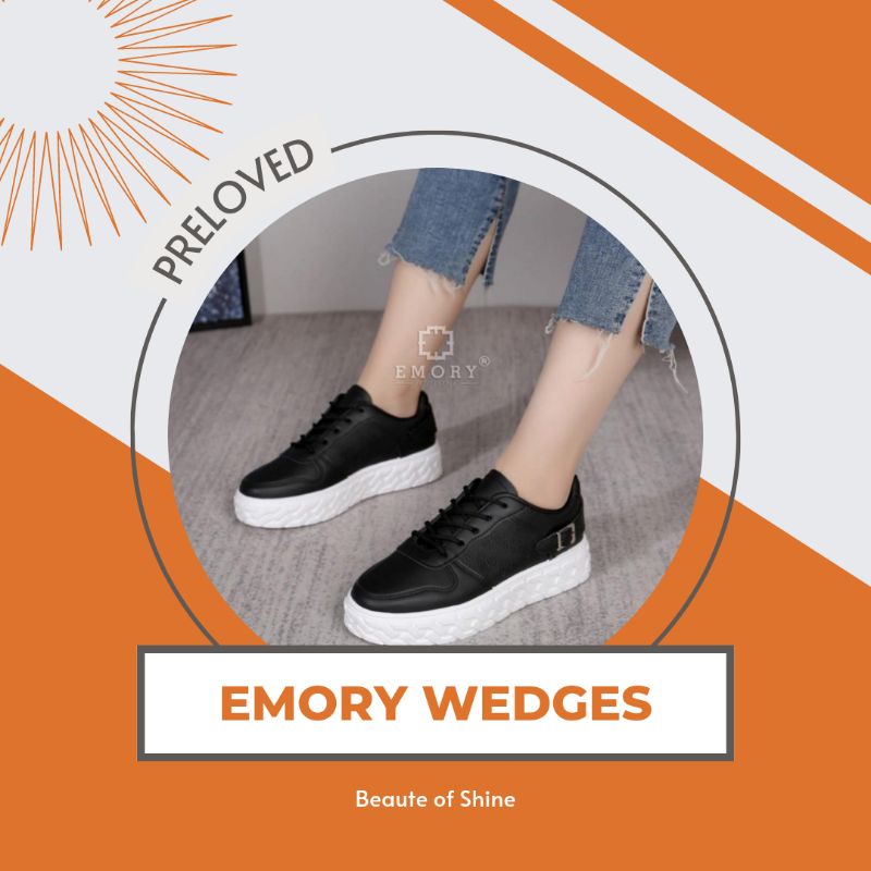 Preloved Sepatu Emory Wanita / Wedges Emory Sz 40