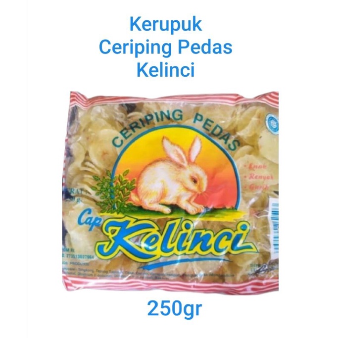 

Kerupuk Ceriping Pedas Kelinci 250gr