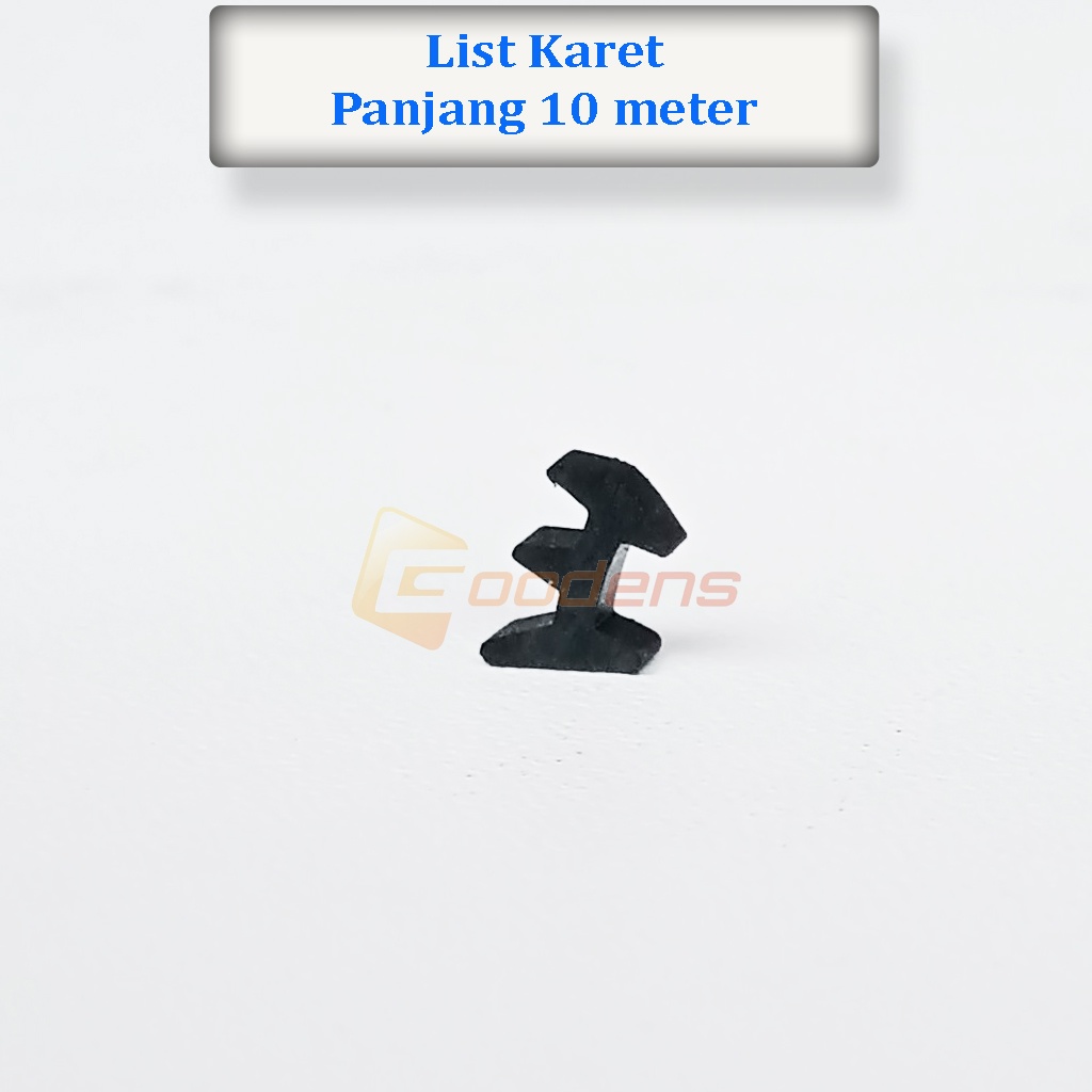 List Karet 056 karet untuk kaca etalase panjang 10meter