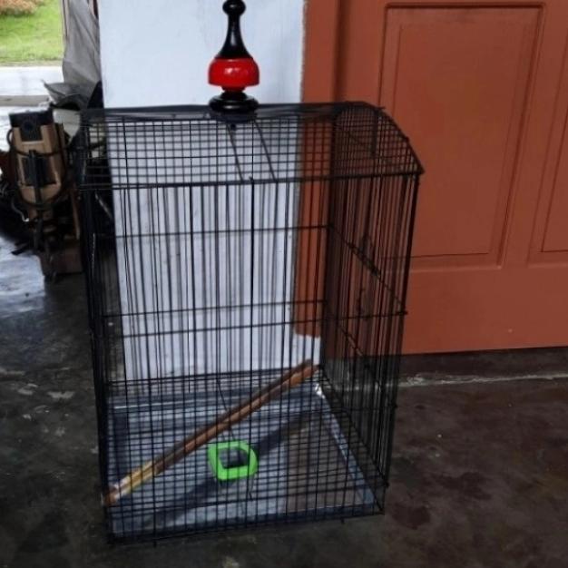 kandang burung besi lipat gantung