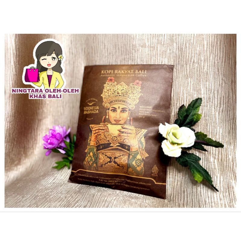 KOPI RAKYAT BALI AUTHENTIC INDONESIAN COFFEE ROBUSTA OLEH-OLEH KHAS BALI 200gr