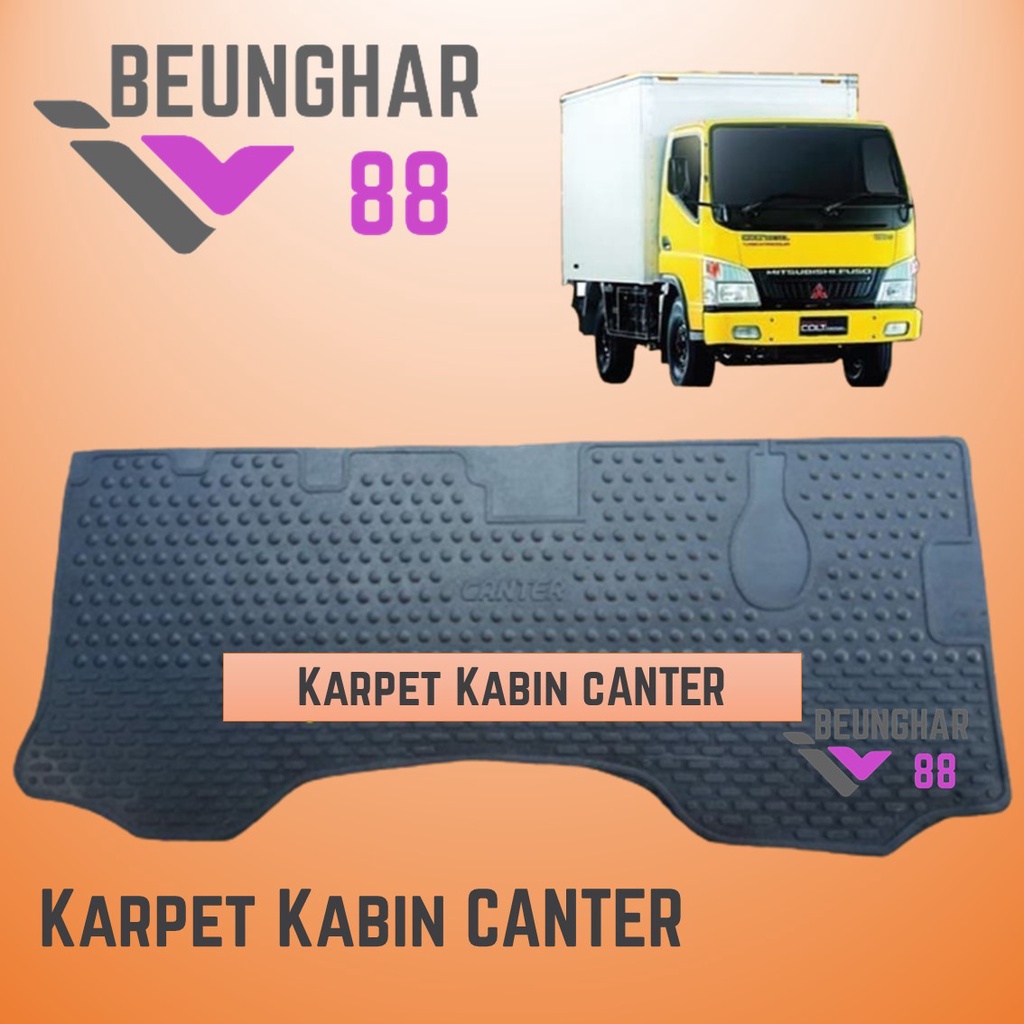 Karpet Lantai Depan kABIN Truk CANTER-Karet Ala Lantai Cabin Mobil Truck Canter Colt Diesel Termurah