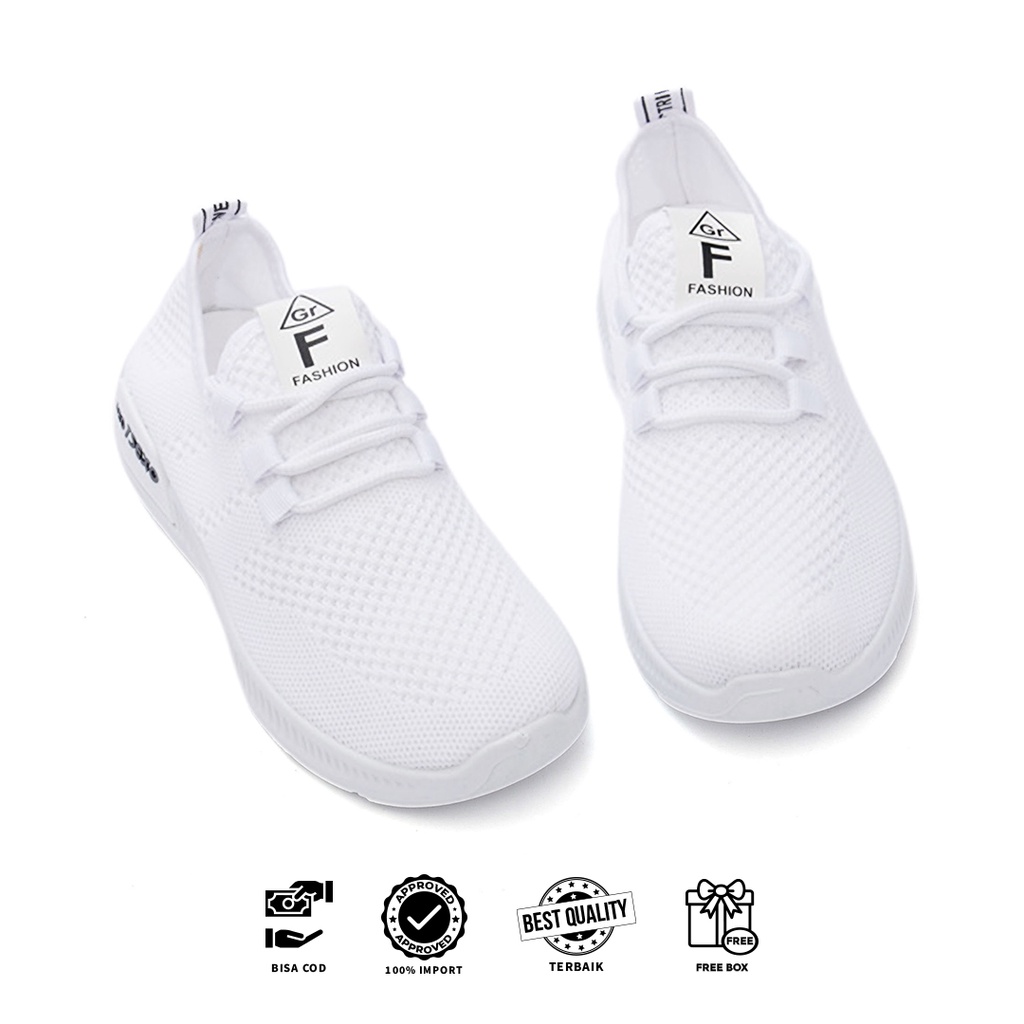 [Original Ber-Hologram] SNEAKYSHOES ERMINIE SEPATU SNEAKERS WANITA IMPORT SEPATU OLAHRAGA H5