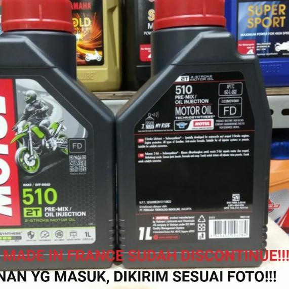 OLI OIL SAMPING MOTUL 510 1LT 2T MADE IN FRANCE MOTUL 2TAK 510 1LT