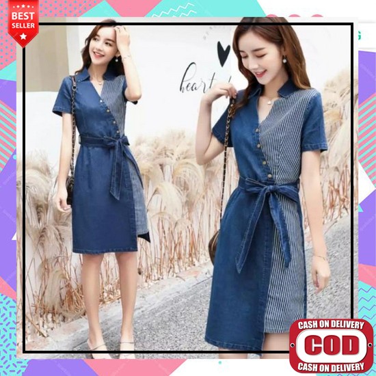 Dress Gaun Wanita Remaja Midi Dress Pesta Natal Imlek Bahan Brokat Mewah Elegan Dress Agnes Model Te