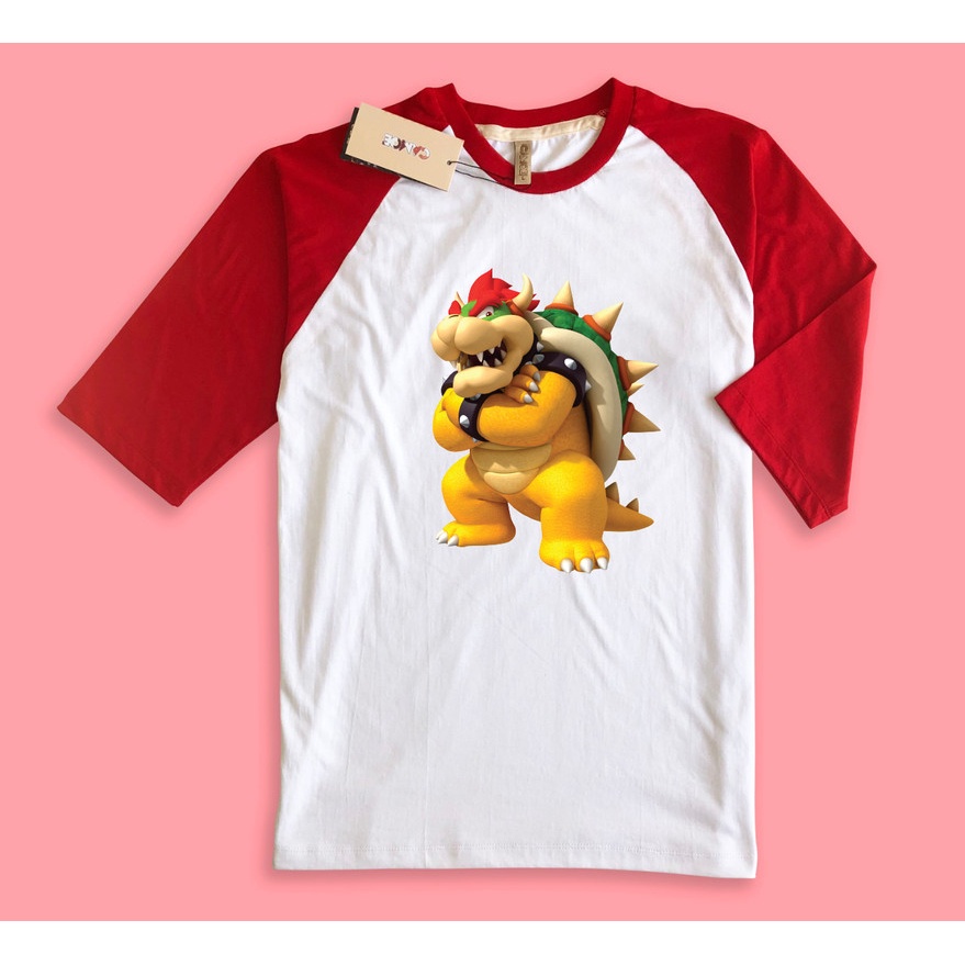 Kaos Raglan Super Mario 3D Character Bowser