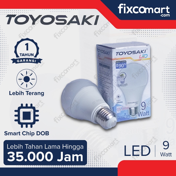 Lampu LED BULB TOYOSAKI Cahaya Putih 5W 9W 12W 15W 18W 21W