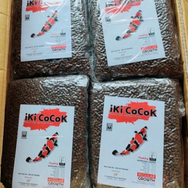 pakan ikan koi iki cocok high protein isi 1kg size m - M