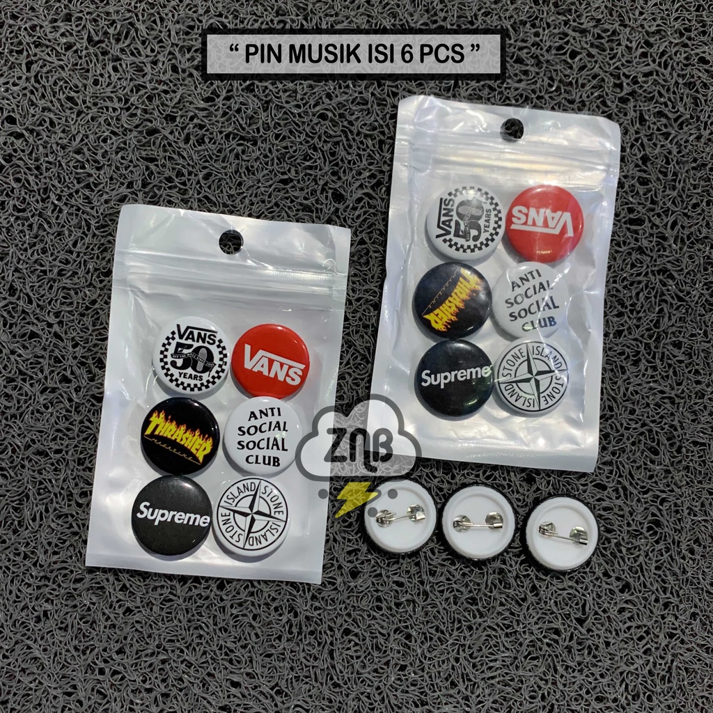 Pin Button Band /Bros Kecil [Size 2,5cm]/Pin Musik The Beatles Acdc Nirvana